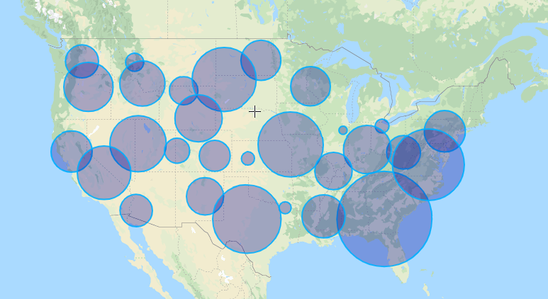 Big Data Visualization Techniques: Bubble Map