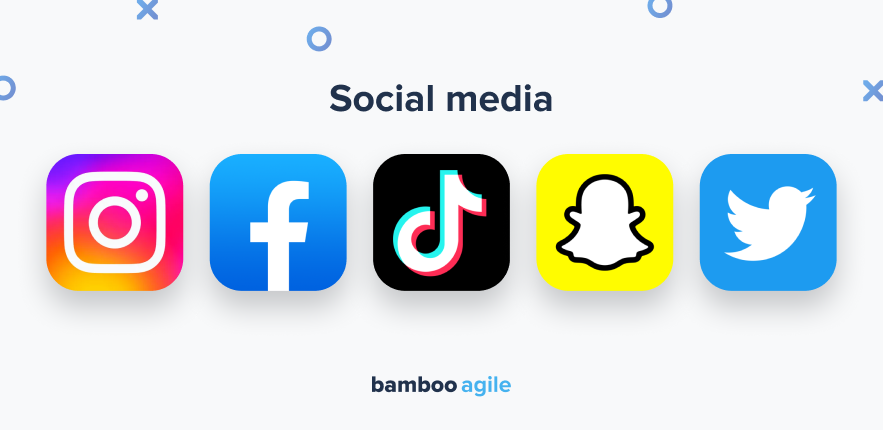 Social media - mobile app types