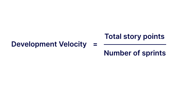 How to calculate development velocity