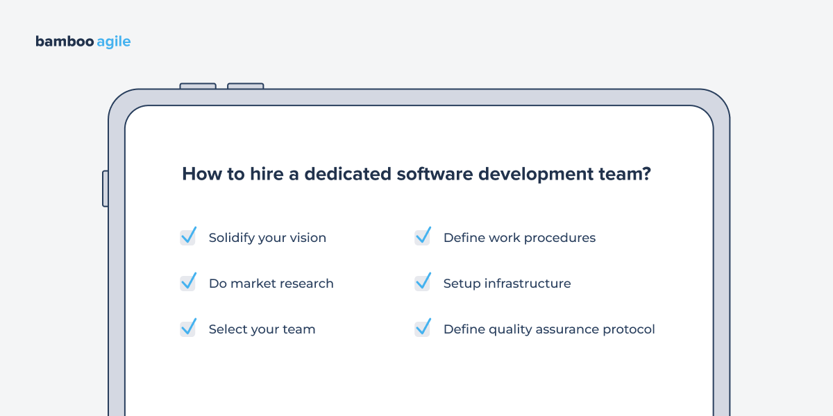 How to hire a dedicated software development team?