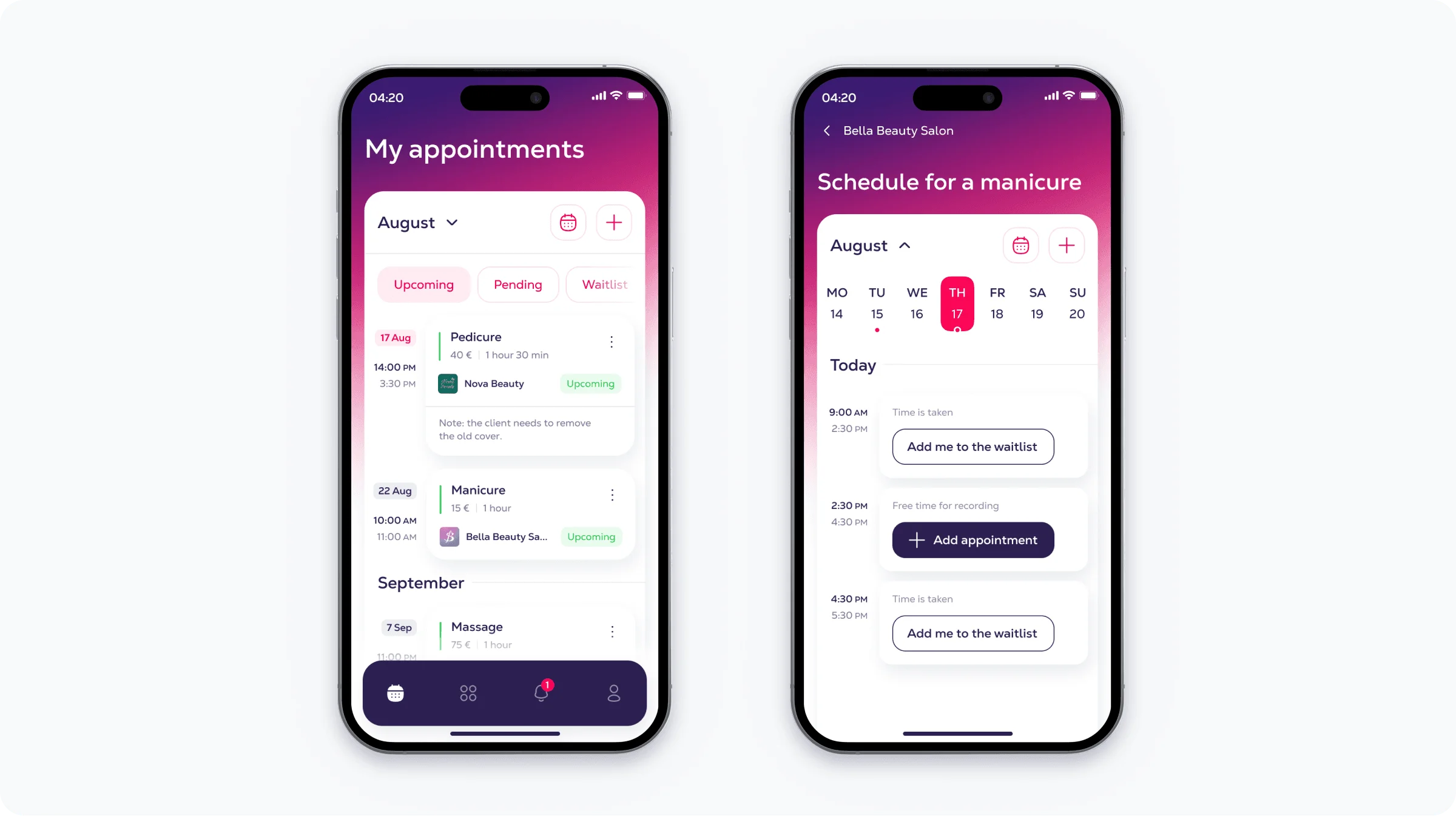 4 A Salon Booking App 4