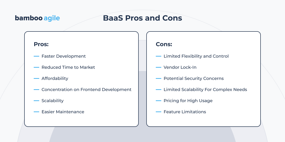 BaaS Pros and Cons