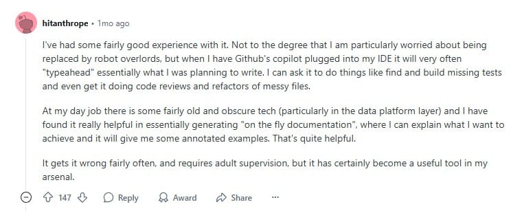 AI when dealing with outdated and poorly documented technologies