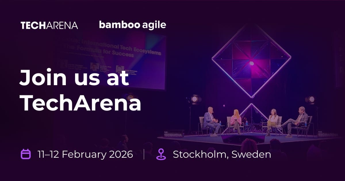 Techarena Funding Join Bamboo Agile at TechArena 2026